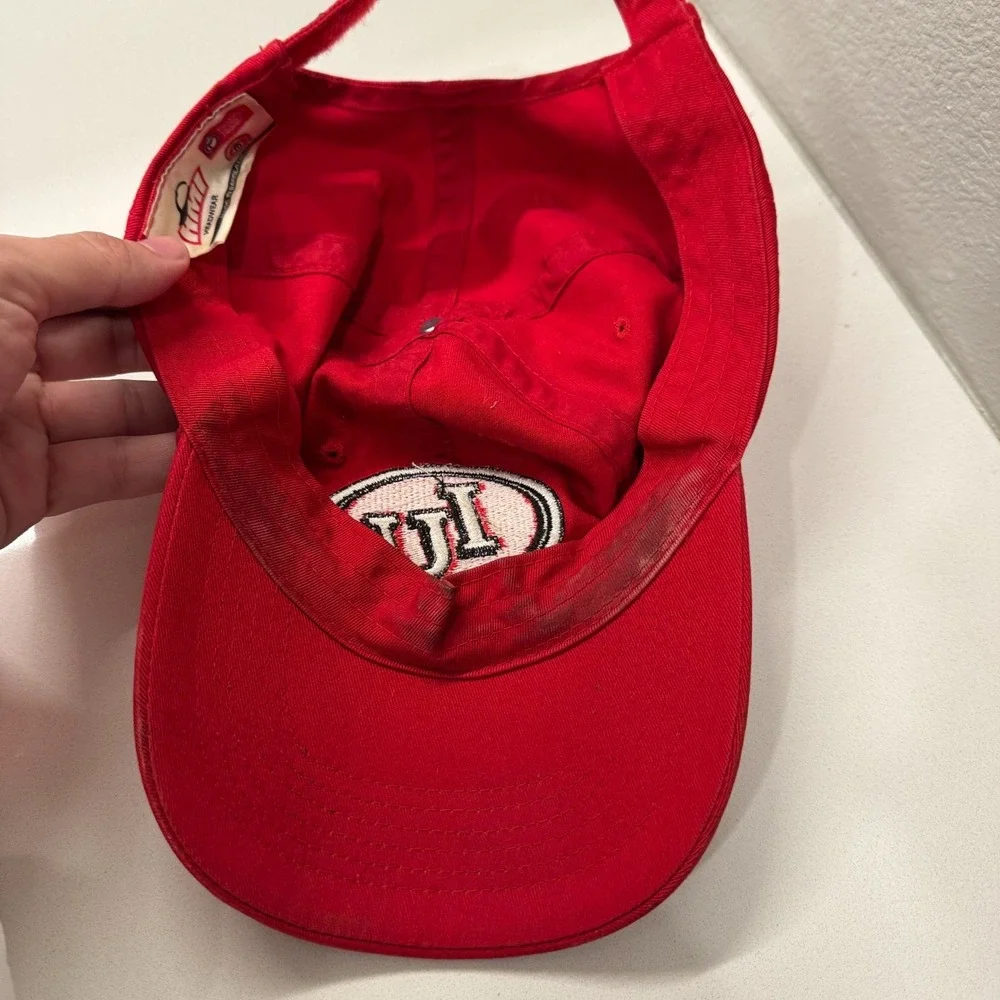 Vintage IU Indiana University Hat Cap Red Logo StrapBack Adjustable HMI Headwear